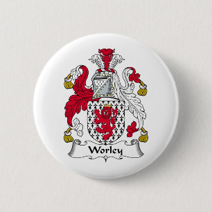 Worley Family Crest Pinback Button