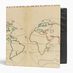 Worlp Map with 5 Zones 3 Ring Binder