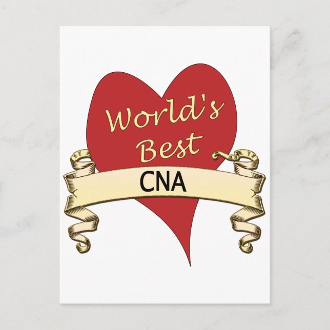Worls's Best CNA Postcard (Front)