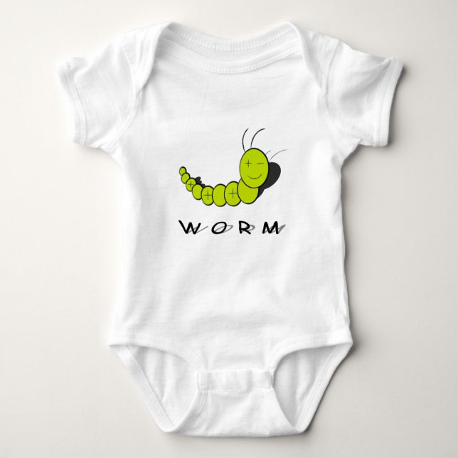 Worm Baby Bodysuit (Front)