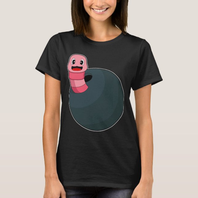 Worm Bowling Bowling ball T-Shirt (Front)