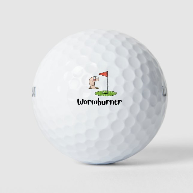 Worm burner golf balls (Front)