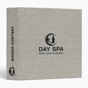 Worm Gray Linen Fabric Texture 3 Ring Binder