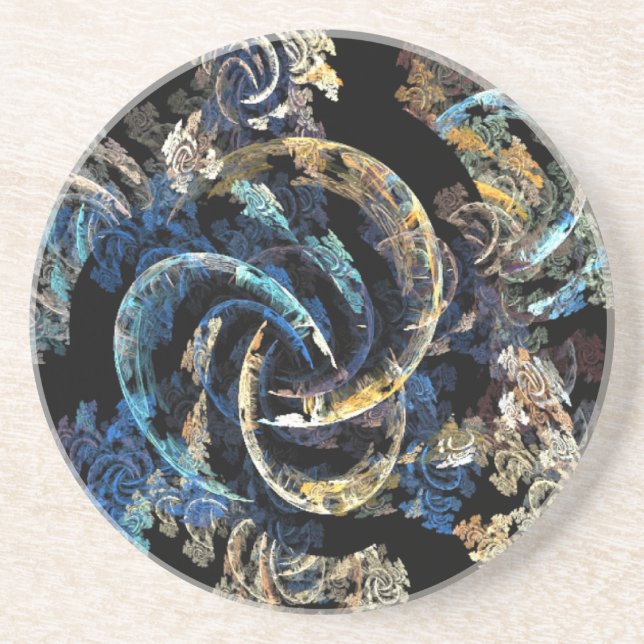 Worm Hole in Space Drink Coaster (Front)