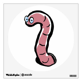 Worms Wall Decals & Wall Stickers | Zazzle