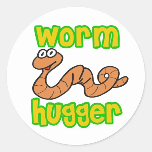 Worm Hugger Classic Round Sticker