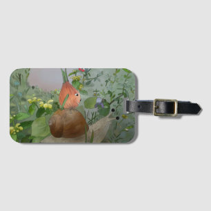 worm luggage tag