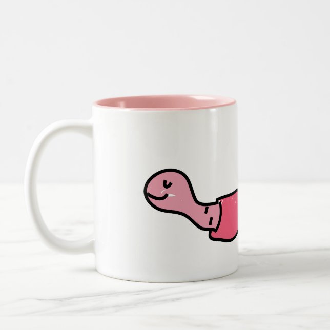 worm Two-Tone coffee mug (Left)