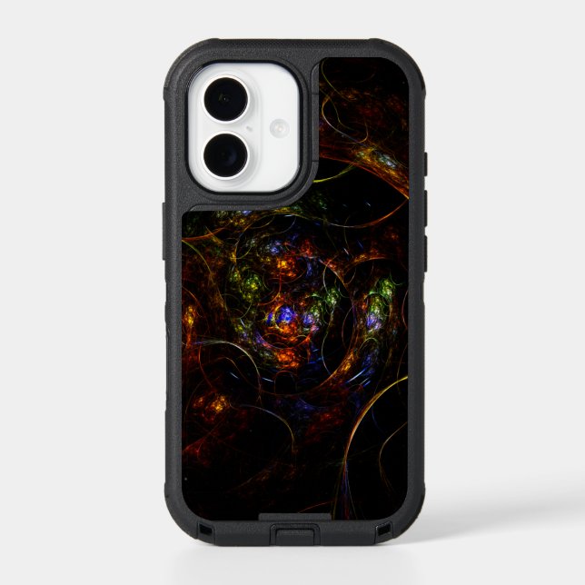 Wormhole Science Fiction Fractal Otterbox iPhone Case (Back)