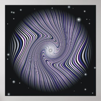 Wormhole Trip Optical Illusion Poster by HeadBees at Zazzle