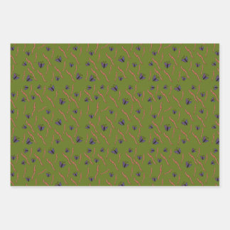 Worms and Butterflies Wrapping Paper