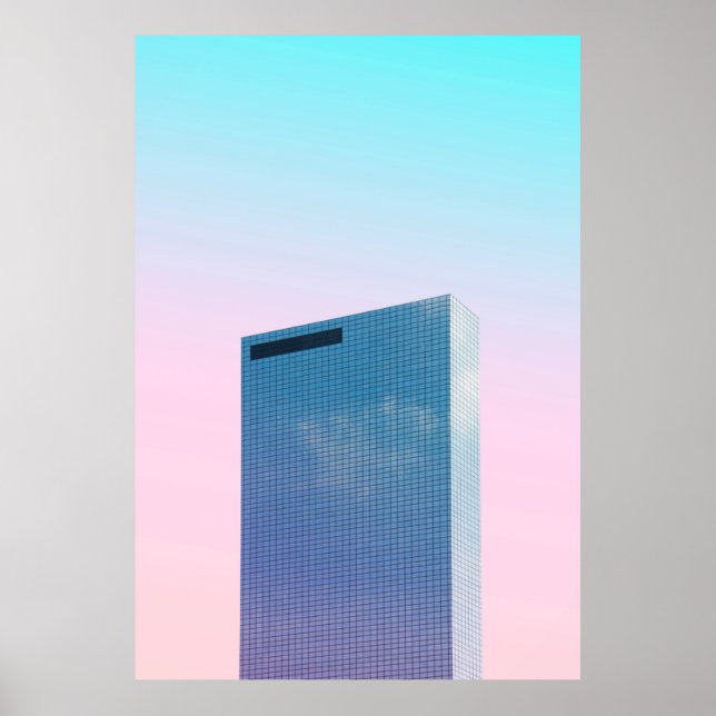 WORMS EYE VIEW OF BUILDING POSTER (Front)