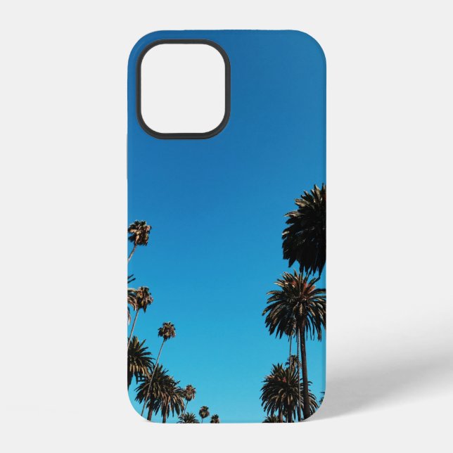 Worm's eye view of trees iphone case (Back)