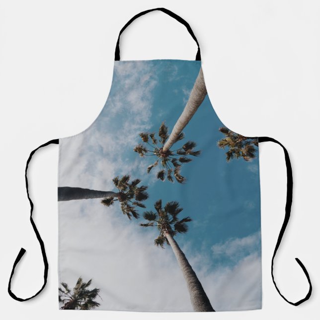 Worms eyeview photography of coconut trees apron (Front)
