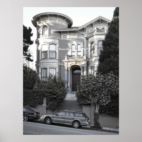 Wormser_coleman Victorian Mansion _ San Francisco Poster