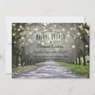 Wormsloe Venue Live Oaks Watercolor Bridal Shower