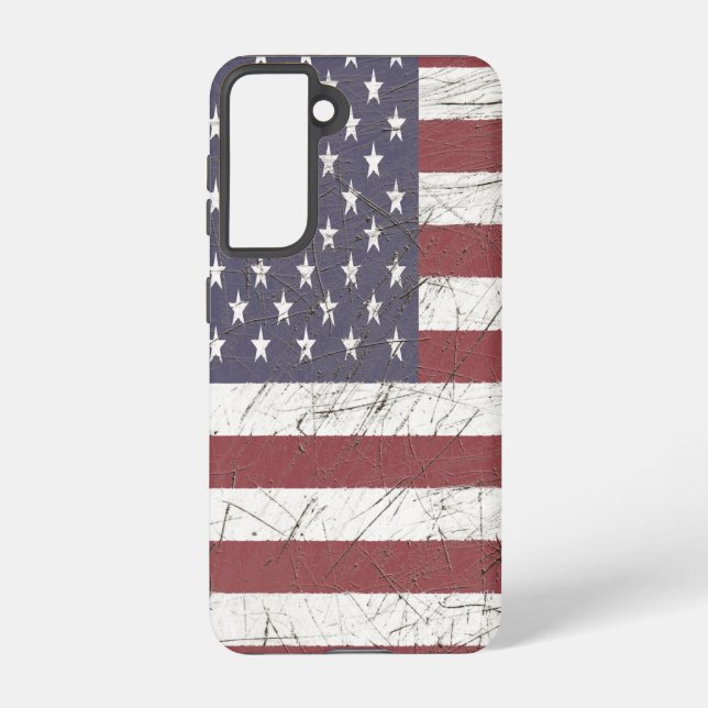 Worn American Flag Samsung Galaxy Case (Back)