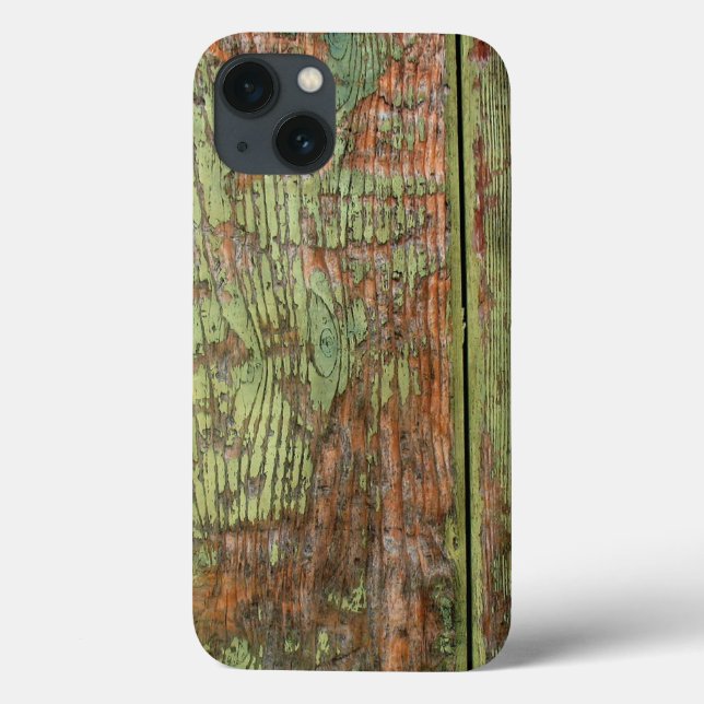 Worn and Weathered Green Barn Wood Case-Mate iPhone Case (Back)