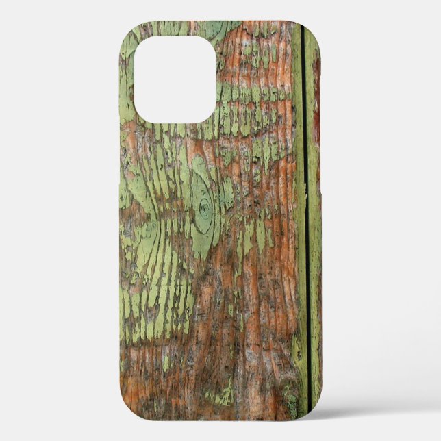 Worn and Weathered Green Barn Wood Case-Mate iPhone Case (Back)