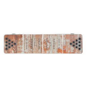 Worn Barn Wood Couple Names with Wedding Date Beer Pong Table