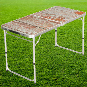 Worn Barn Wood Tailgate Beer Pong Table