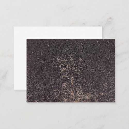 Worn Black Leather Background Business Card