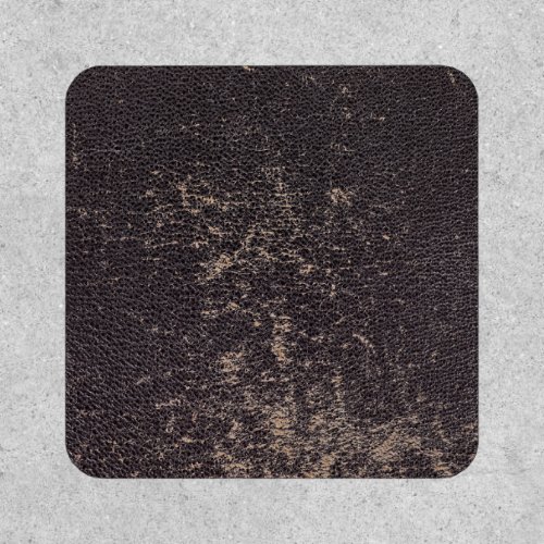 Worn Black Leather Background Patch