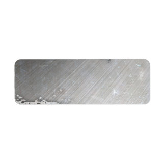 Worn Brushed Metal (faux) Layout Label