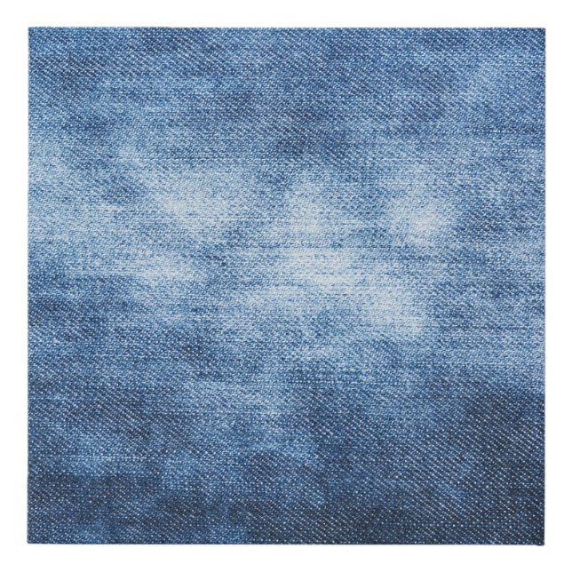 Worn denim fabric, textured background. faux canvas print (Front)
