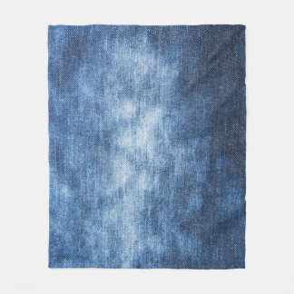 Worn denim fabric, textured background. fleece blanket