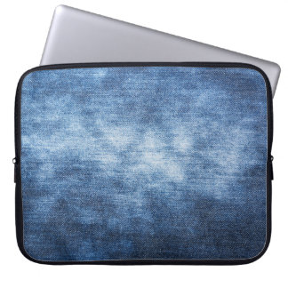 Worn denim fabric, textured background. laptop sleeve