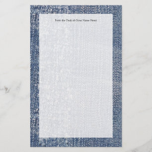 Worn Denim Jeans-Look Stationery