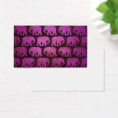 Worn Elephant Silhouettes Pattern, purple (Desk)
