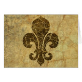 Worn Fleur De Lis (Front Horizontal)