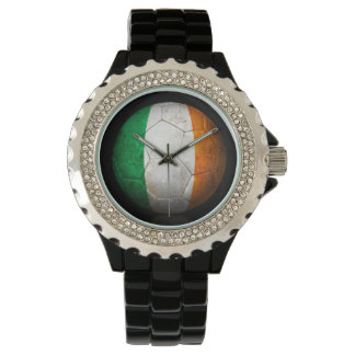 Worn Irish Flag Football Soccer Ball Watch
