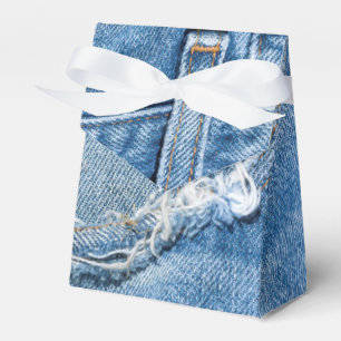 Worn Jeans Favor Boxes