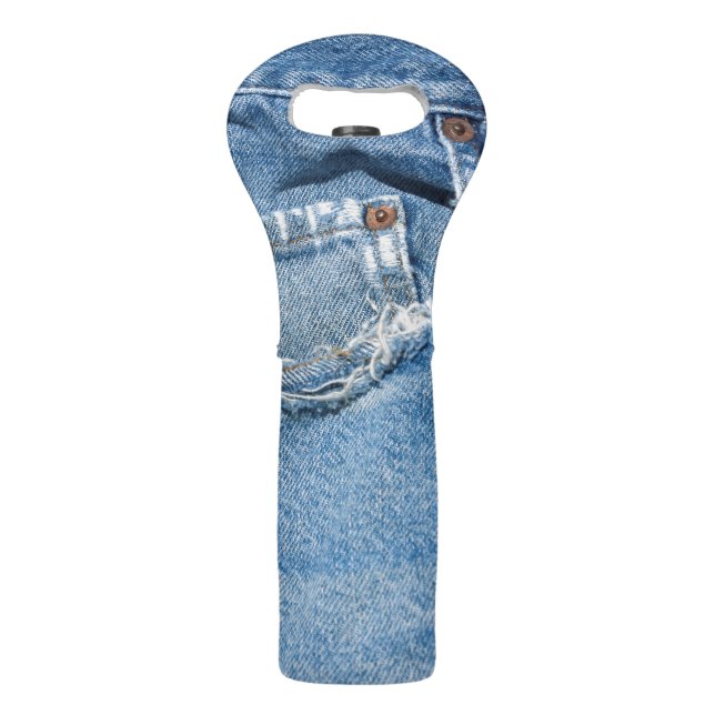 Worn Jeans Wine Bag (Back)