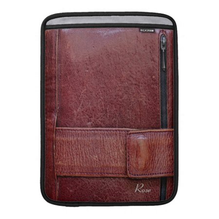 Worn Leather Effect For Macbook Air 13" Sleeve For Macbook Air