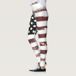 Worn Look Faded USA Flag Leggings<br><div class="desc">Worn Look Faded USA Flag Leggings</div>