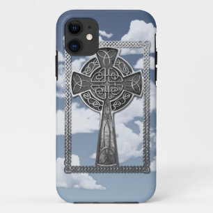 Worn Metal Cross iPhone 11 Case