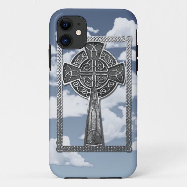 Worn Metal Cross Case-Mate iPhone Case (Back)