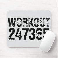 Worn out and scratched text Workout 247365 black