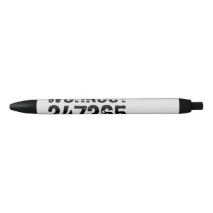 Worn out and scratched text Workout 247365 black Pen