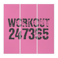 Worn out and scratched text Workout 247365 pink