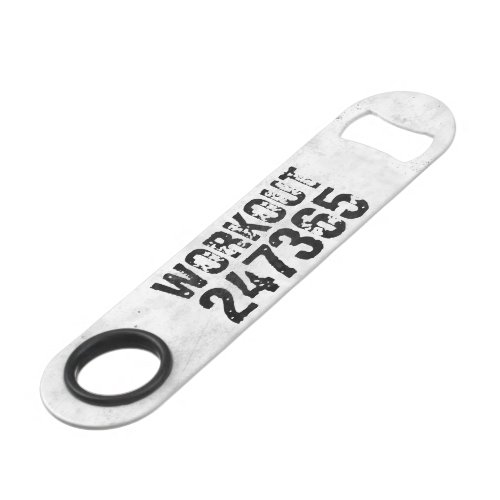 Worn out and scratched text Workout 247365 rustic Bar Key