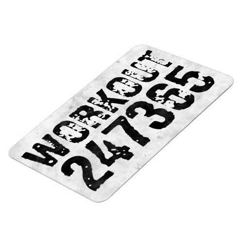 Worn out and scratched text Workout 247365 rustic Magnet