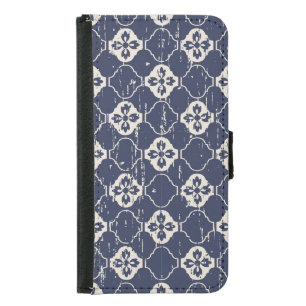 Worn Out Flowers: Vintage Seamless Samsung Galaxy S5 Wallet Case