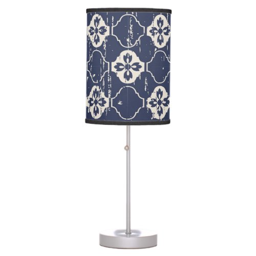 Worn Out Flowers Vintage Seamless Table Lamp