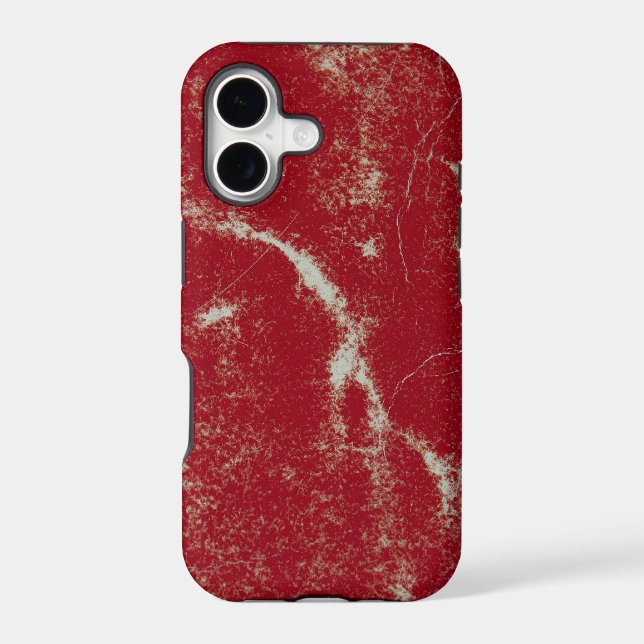 Worn Out Red Iphone Case (Back)