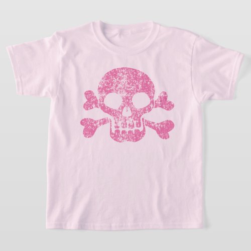 Worn Out Skull and Crossbones T_Shirt
